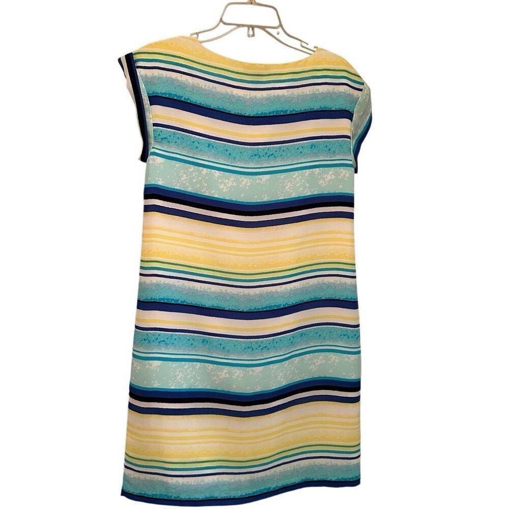 Tommy Hilfiger watercolor blue and yellow dress- size s